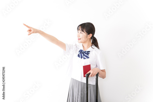 海外留学 修学旅行をする若い女子高校生stock Photo Adobe Stock