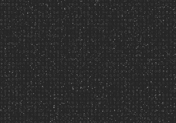 Streaming binary code background vector illustration