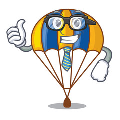 Sticker - Businessman parachute isolated with in the cartoons