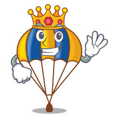 Wall Mural - King parachute in shape of acartoon fuuny