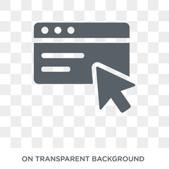 Wall Mural - browser icon. browser design concept from collection. simple element vector illustration on transpar