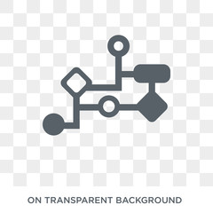 Wall Mural - flowchart icon. flowchart design concept from collection. simple element vector illustration on tran