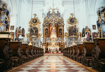 Beautiful baroque church in Austria