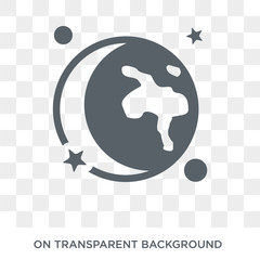 Wall Mural - moon icon. moon design concept from astronomy collection. simple element vector illustration on tran