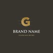 © ade - Letter G Gold Texture Abstract Creative Business Logo