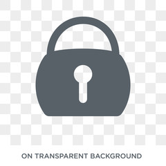 Wall Mural - lock icon. lock design concept from collection. simple element vector illustration on transparent ba