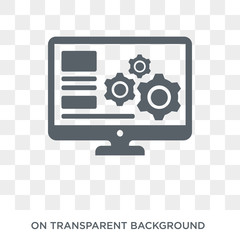 Web development icon. Trendy flat vector Web development icon on transparent background from Programming collection. High quality filled Web development symbol use for web and mobile