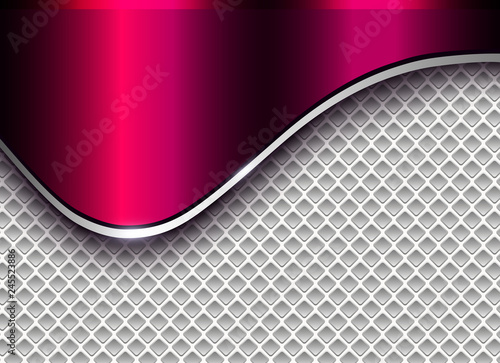 Abstract business background, elegant silver red purple