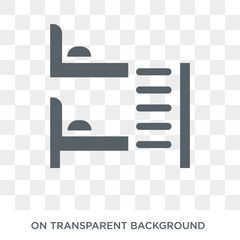 Wall Mural - bunk bed icon. bunk bed design concept from hotel collection. simple element vector illustration on 