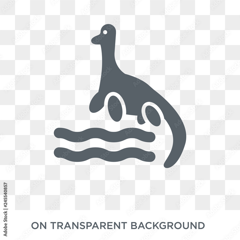 Loch ness monster icon. Trendy flat vector Loch ness monster icon on ...