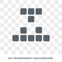 Wall Mural - tetris icon. tetris design concept from entertainment collection. simple element vector illustration