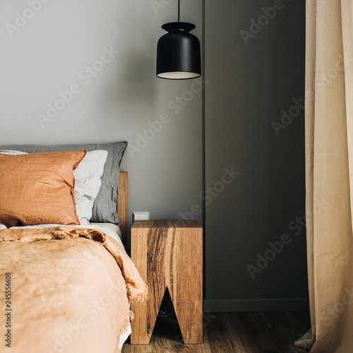 Modern Nordic Scandinavian Interior Design Concept Bedroom