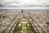 Fototapeta Boho - Champ de Mars Park vom Eiffelturm, Paris, Frankreich