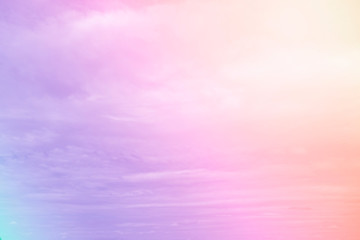 Wall Mural - Clouds sky with gradient pastel color use for abstract background.