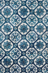  Portuguese azulejo tile pattern in Lisbon, Portugal