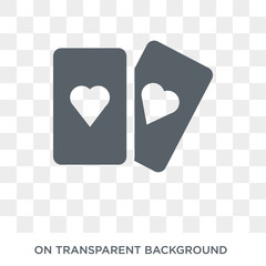 Wall Mural - cards icon. cards design concept from circus collection. simple element vector illustration on trans