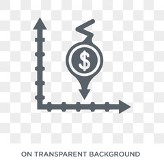 hyperinflation icon. trendy flat vector hyperinflation icon on transparent background from business 