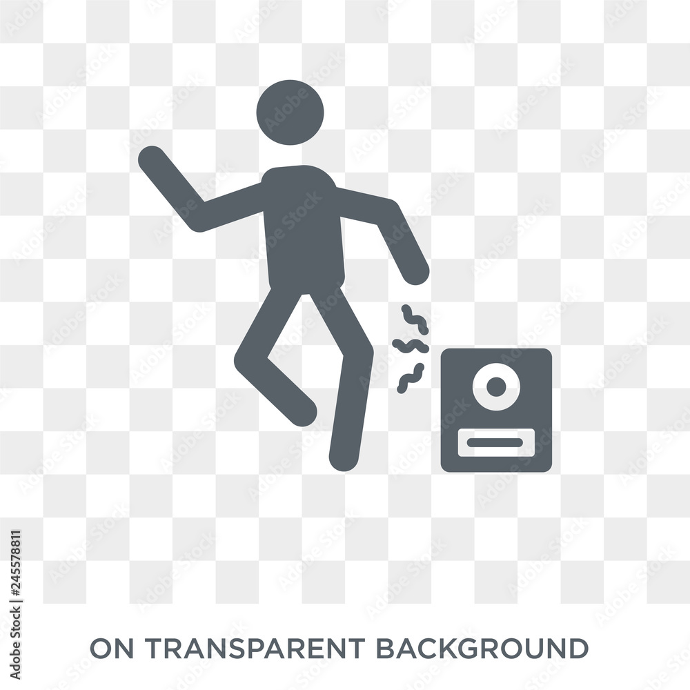 Dancing icon. Trendy flat vector Dancing icon on transparent background from Activity and Hobbies collection. High quality filled Dancing symbol use for web and mobile