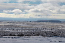 Frozen Desert Outside Holbrook Arizona