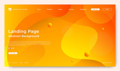 Wall Mural - website landing page, abstract background, gradient pattern and modern style