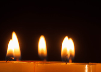 candles in the dark