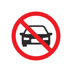 No car street sign