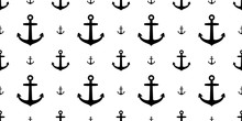 Anchor Seamless Pattern Vector Maritime Nautical Sea Ocean Boat Isolated Wallpaper