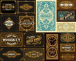 Pack of 16 vintage designs for packing
