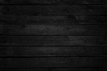 Black Wooden Planks Background