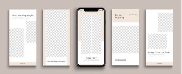 Editable Instagram Stories template. Streaming. 