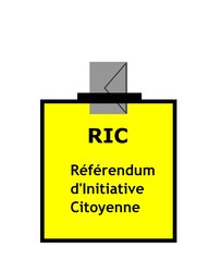 Sticker - Urne de vote pour RIC : Référendum d’initiative citoyenne