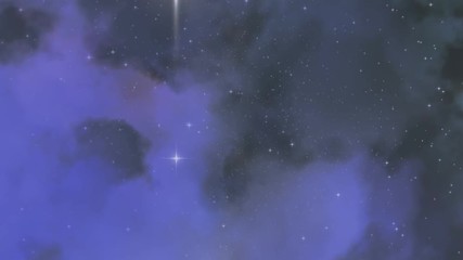 Flying And Rotating Through Starry Clouds And Galaxy Clouds Solar Universe Animation