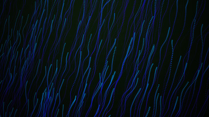 Wall Mural - abstract big data visualization. long exposure neon lights background. abstract data flow background