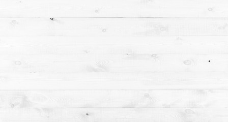 Wall Mural - White wood texture background top view. Light wooden surface backdrop.