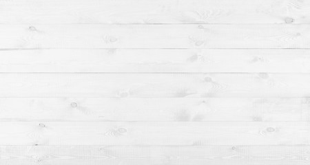 Wall Mural - White wood texture background top view. Light wooden surface backdrop.