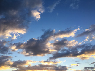 Wall Mural - blue sky with clouds