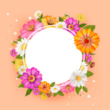 Floral Mockup Frame Illustration