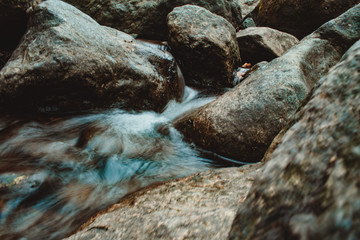 water on the rocks