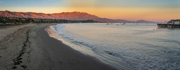 Sunset on the beach