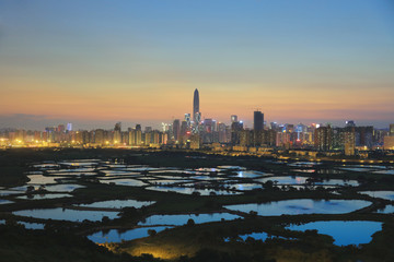 Wall Mural - Ma Tso Lung view of shenzhen