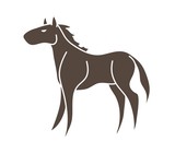 Fototapeta Konie - Horse cartoon icon graphic vector