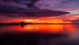 Fototapeta Zachód słońca - Beautiful Landscape and light of nature in sunrise with beautiful colors Clouds and sky