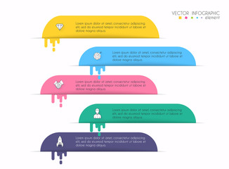 vector info graphics for your business presentations. can be used for website layout, numbered banne