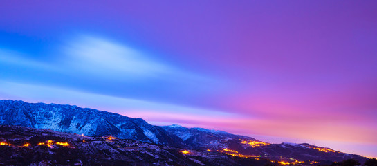 Wall Mural - Beautiful mountains panoramic landscape