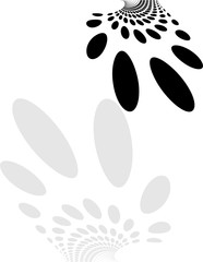 Naklejka na meble Background Composition, Web Template (Halftone) Design