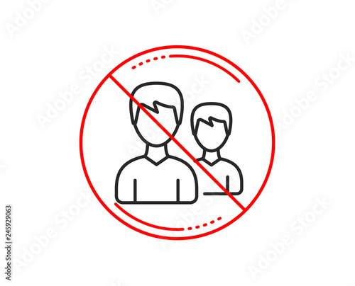 No Or Stop Sign User Line Icon Couple Or Group Sign Male Person Silhouette Symbol Caution Prohibited Ban Stop Symbol No Icon Design Vector Stock Vector Adobe Stock No Or Stop Sign User Line Icon Couple Or Group Sign Male Person Silhouette Symbol Caution Prohibited Ban Stop Symbol No Icon Design Vector Stock Vector Adobe Stock