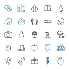 Sticker - nutrition icons set