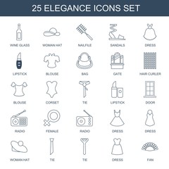 Sticker - elegance icons