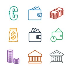 Poster - bank icons