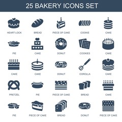 Canvas Print - bakery icons